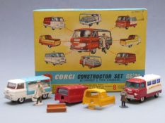 Corgi Toys diecast model Gift Set 24, Constructor Set with two Commer ¾ Cab and Chassis Units and