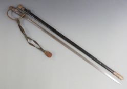 German Third Reich Nazi police officer's sword, Robert Klass makers, wire grip with Nazi crest to