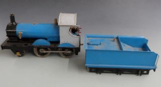 2½ inch gauge live steam 2-4-0 locomotive and tender with single cylinder and Stephenson's reversing