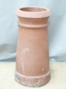 A terracotta chimney pot, H55cm