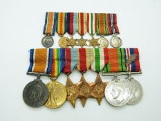 Royal Air Force group of seven medals for V W M Cantello comprising WWI War Medal and Victory