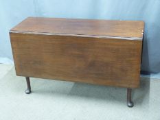 19thC mahogany table constructed with three planks of mahogany, raised on cabriole legs, W136 D122