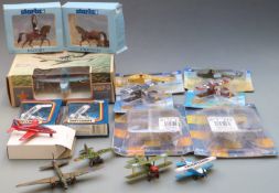 Sixteen Matchbox, ERTL and similar diecast model aeroplanes including Russian 1:72 scale MBP-2, most
