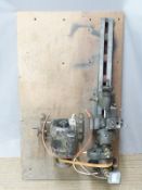 An electric metalworking/model making lathe mounted to wooden board AUCTIONEER TO ANNOUNCE  - THIS