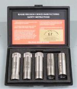 A set of five Teague Browning Invector Plus shotgun chokes, in fitted box.