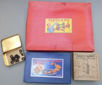 Meccano outfit 3, Gears Outfit and No 2 Clockwork Motor, all in original boxes.