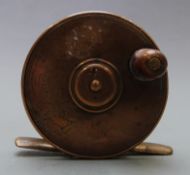 Hardy Brothers small brass fishing reel, 2½