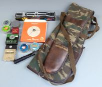 A collection of air rifle and pistol accessories including Vistascope 4x32 scope in original box,