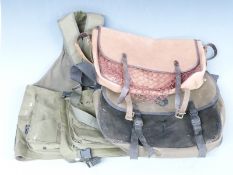 Two game bags including David Nickerson and a Jack Pyke dog training vest