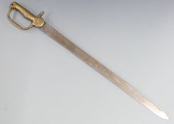 British Volunteers c1801 Baker sword bayonet 2nd pattern, with heavy 58.5cm blade