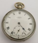 British Railways Southern region Keys standard lever keyless winding open faced pocket watch with
