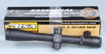 Leupold Mark 4 3.5-10x40 M3 gun scope and a pair of scope mounts, in BSA box.