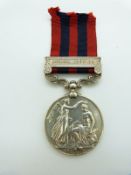 India Service Medal 1854 with clasp for Burma 1887-89 named to 2758 Pte C H Milsom, 2nd Battalion