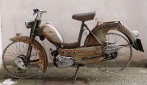 1957 Binetta 49cc 2 speed moped, registration SDG984, with buff logbook, handbook, tax discs and two