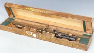 Vintage or classic car front axle alignment gauge in original box, possibly ex military