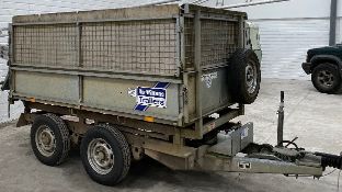 2011 Ifor Williams TT85G  8ft x 5ft hydraulic twin axle electric tipping trailer with remote, to