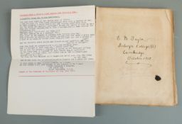 WWI hospital book with 60 entries from wounded soldiers including from the Black Watch, Rifle