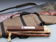 Three shotgun slips and a cleaning kit