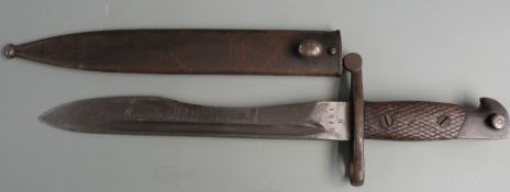 Spanish 1941 pattern Bolo bayonet, Toledo and 5721 to ricasso, 24cm blade with number matching