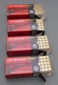 Two-hundred Geco .357 Magnum rifle cartridges, in original boxes. PLEASE NOTE THAT A VALID