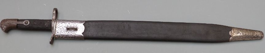 British 1871 2nd pattern Elcho sword/bayonet for the Martini Henry rifle with clear stamps to
