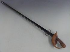 British Army 1908 pattern Cavalry sword, some clear stamps and Wilkinson to the 89cm blade, with