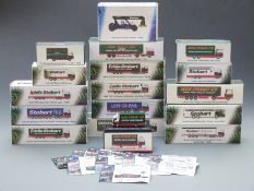 Seventeen Atlas Editions Eddie Stobart 1:76 scale diecast model vehicles, all in original boxes.