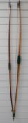 Two yew longbows