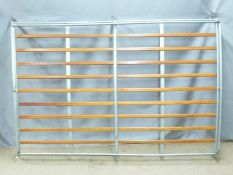 A retro steel and ash roof rack, probably for a Volkswagen camper van or similar, W179, L123cm