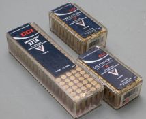 Two-hundred CCI .22 LR rifle cartidges, sealed in original boxes. PLEASE NOTE THAT A VALID