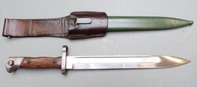 Romanian 1893 pattern Mannlicher bayonet, OE over WG to ricasso, 2656 to crosspiece, 25cm fullered
