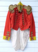 British Army coatee style jacket with regimental buttons for Norfolk Regiment