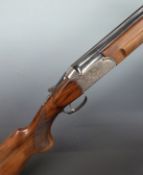 Hilton Gun Co Century 12 bore over and under ejector shotgun with engraved scenes of birds to lock