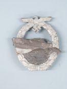 German Third Reich Nazi patrol/torpedo boat war badge second pattern, Peekhaus/Scherin makers