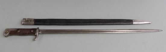 German S98 pattern bayonet, P.D.Luneschloss makers, with regimental marks 170.R.31, 51.5cm