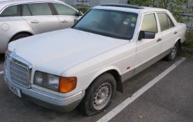 1984 Mercedes 280SE, with 2.8 litre petrol engine, last MOTd 2012, No V5, to be sold without