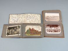 Two early 20thC postcard albums of India, Simla, Rawalpindi, Peshawar Fort and North West