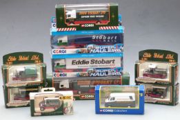 Ten mainly Corgi Superhaulers Eddie Stobart diecast model vehicles including fridge truck,