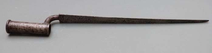 British Brown Bess socket bayonet with 4