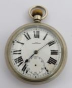 Great Western Railway Kay, Worcester keyless winding open faced pocket watch with subsidiary seconds