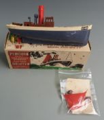 International Model Aircraft Ltd Penguin Series 4 clockwork model Drifter boat with cream deck and