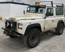 1996 Land Rover 2.5 litre 300tdi Defender 90 SWB, registration N613 DFA with wide wheels fitted with