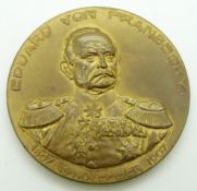 Austro Prussian War commemorative medal for Eduard Von Fransecky inscribed Swiepwald 5th July 1866