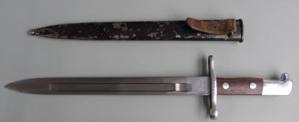 Swiss 1889/99 pattern Schmidt Rubin knife bayonet, Waffenfabrik Neuhauser to ricasso, 476561 to