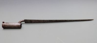 British Brown Bess socket bayonet with 4