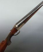 Anton Sodia of Ferlach Austria 16 bore side by side shotgun with engraved scenes of animals to the