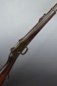 Enfield 1887 Mk IV .577/ 450 Martini Henry service rifle with lock stamped indistinctly with crown