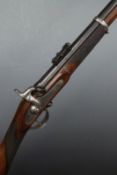 W B Barratt Enfield 1860 pattern private purchase or officer's percussion hammer action rifle with