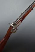 Enfield 1865/68 percussion hammer action rifle with lock stamped with crown over 'VR' cypher and '