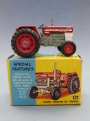 Corgi Toys diecast model Massey Ferguson '165' Tractor with red and grey body and red hubs, 66, in